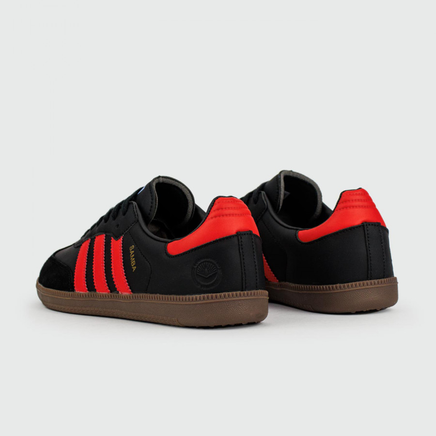 кроссовки Adidas Samba OG Black Red Str.