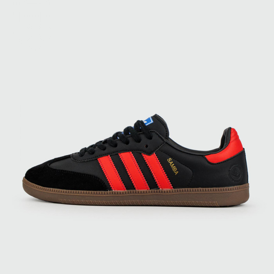 кроссовки Adidas Samba OG Black Red Str.