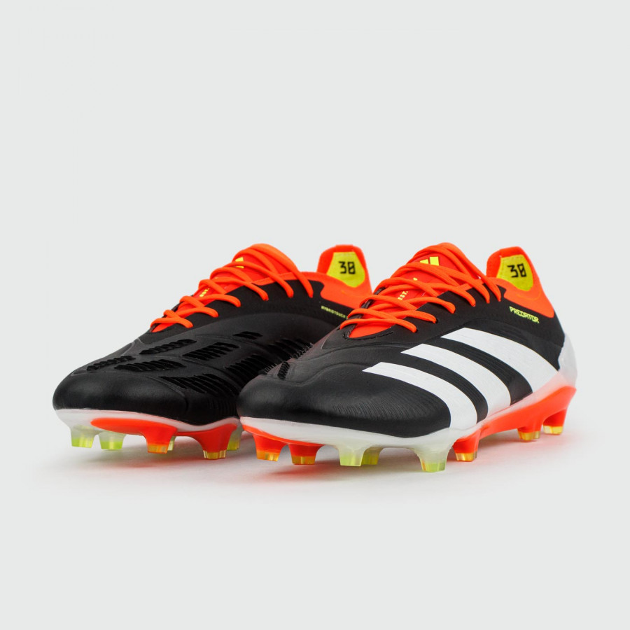 бутсы Adidas Predator Elite FG Black Orange