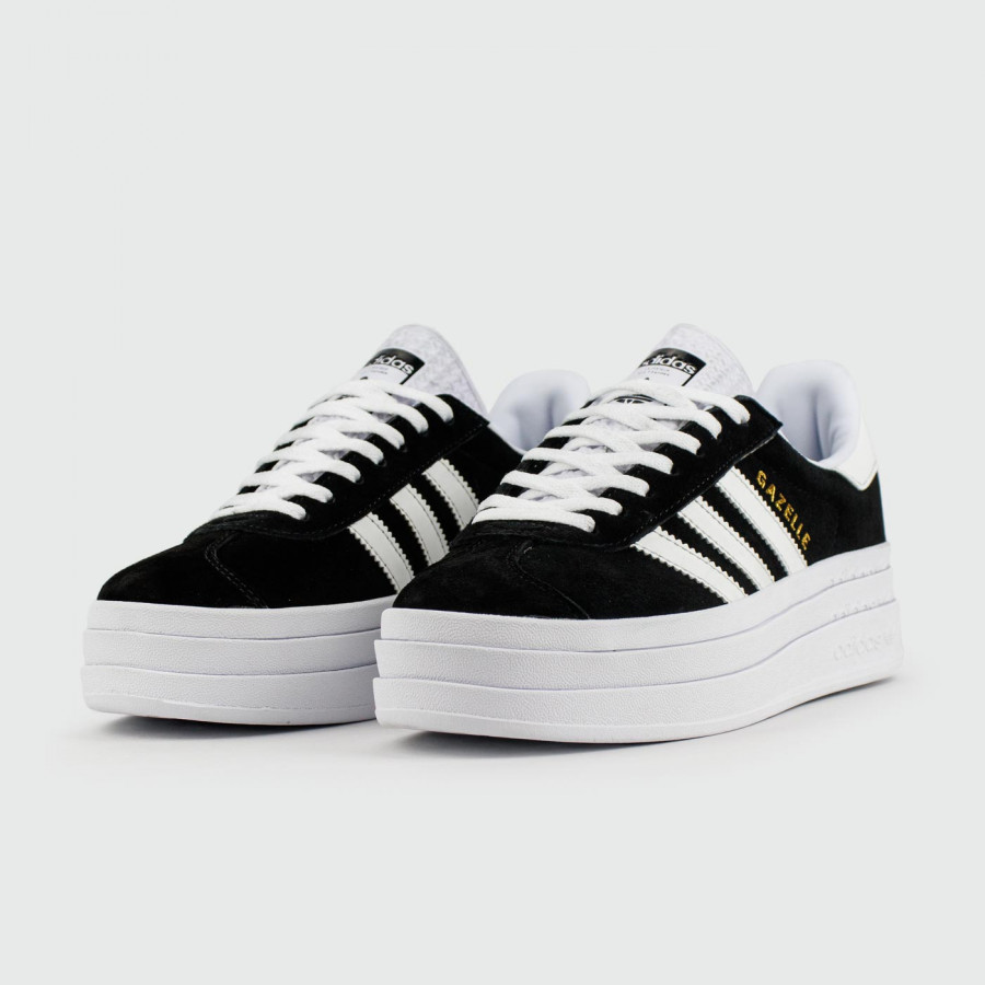 кроссовки Adidas Gazelle Bold Black / White Wmns