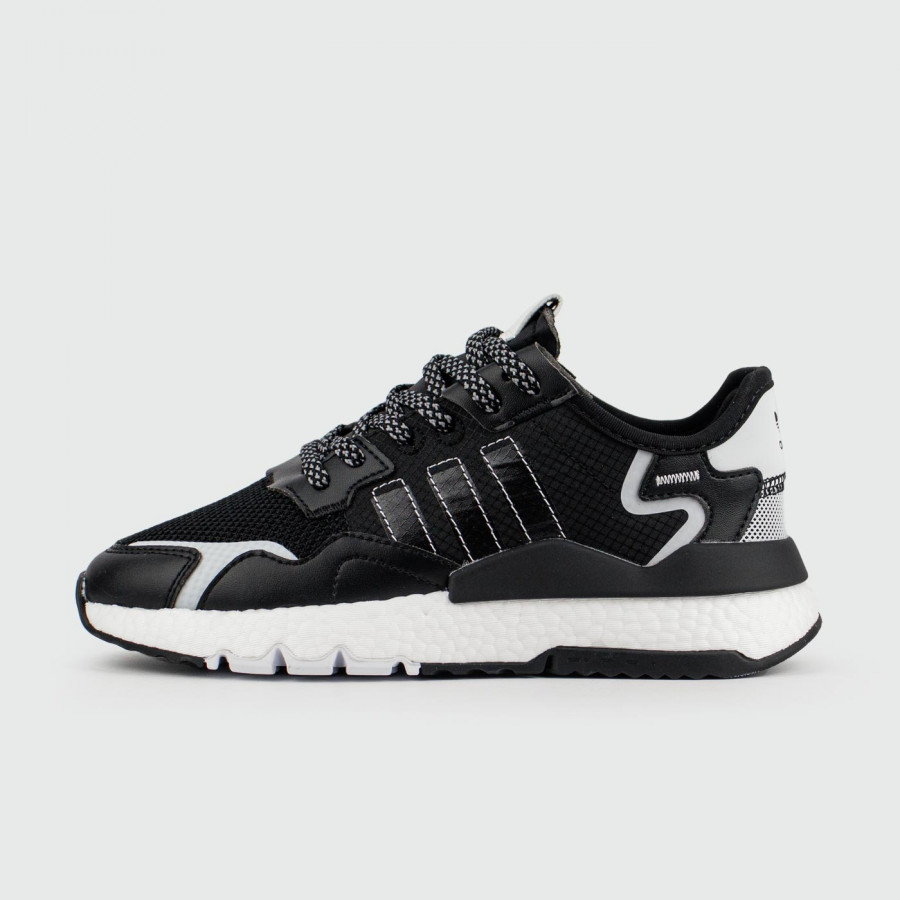 кроссовки Adidas Nite Jogger Black / White Wmns