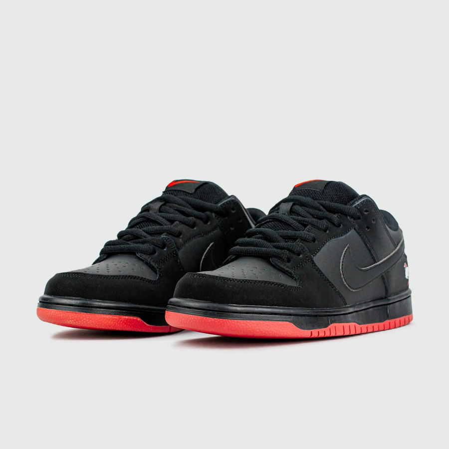 кроссовки Nike SB Dunk Low Black / Red Ftwr
