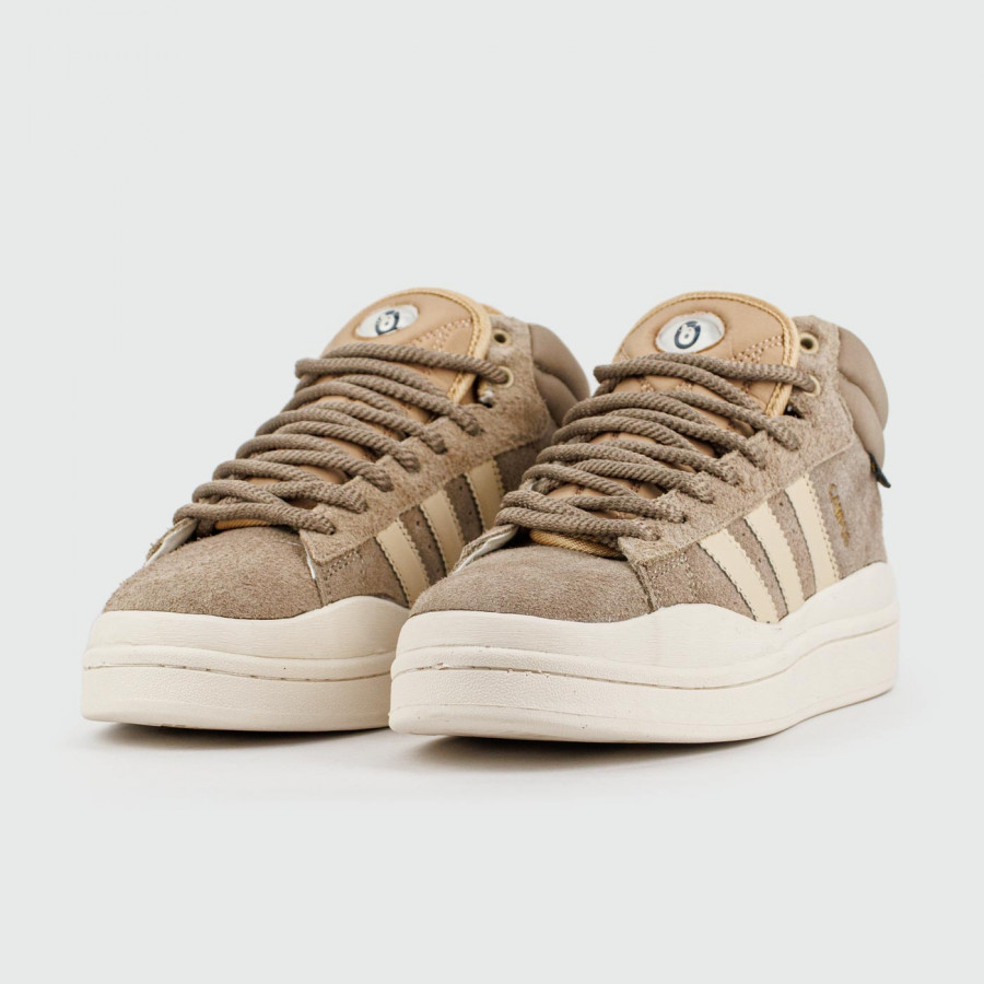 кроссовки Adidas Campus Beige / White with Fur