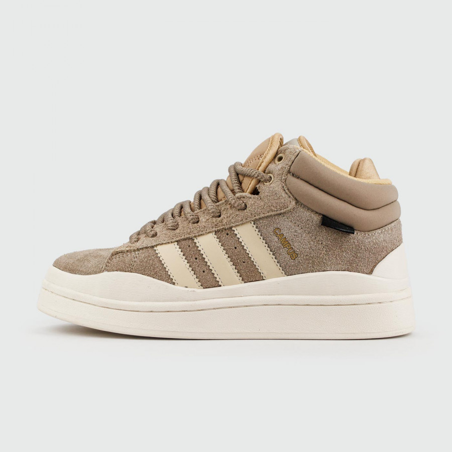 кроссовки Adidas Campus Beige / White with Fur