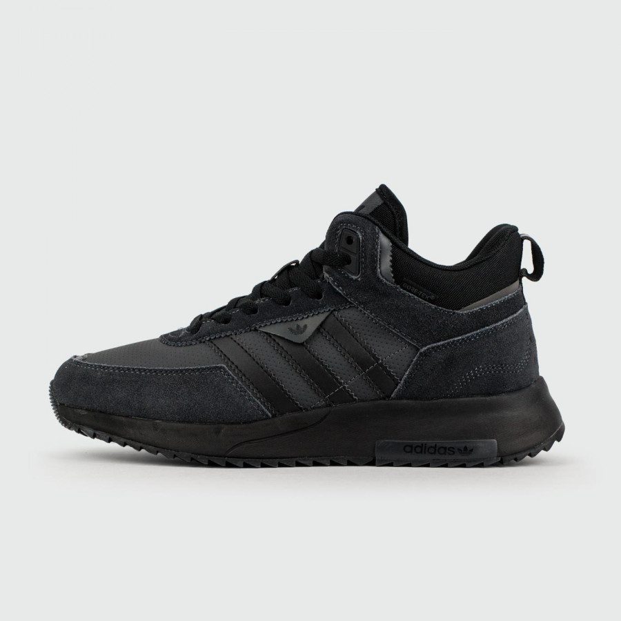 кроссовки Adidas Retropy F2 Mid Black with Fur