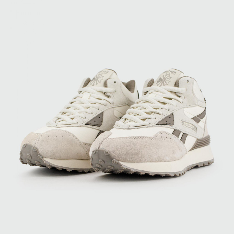кроссовки Reebok LX 2200 Mid Grey / White Wmns with Fur