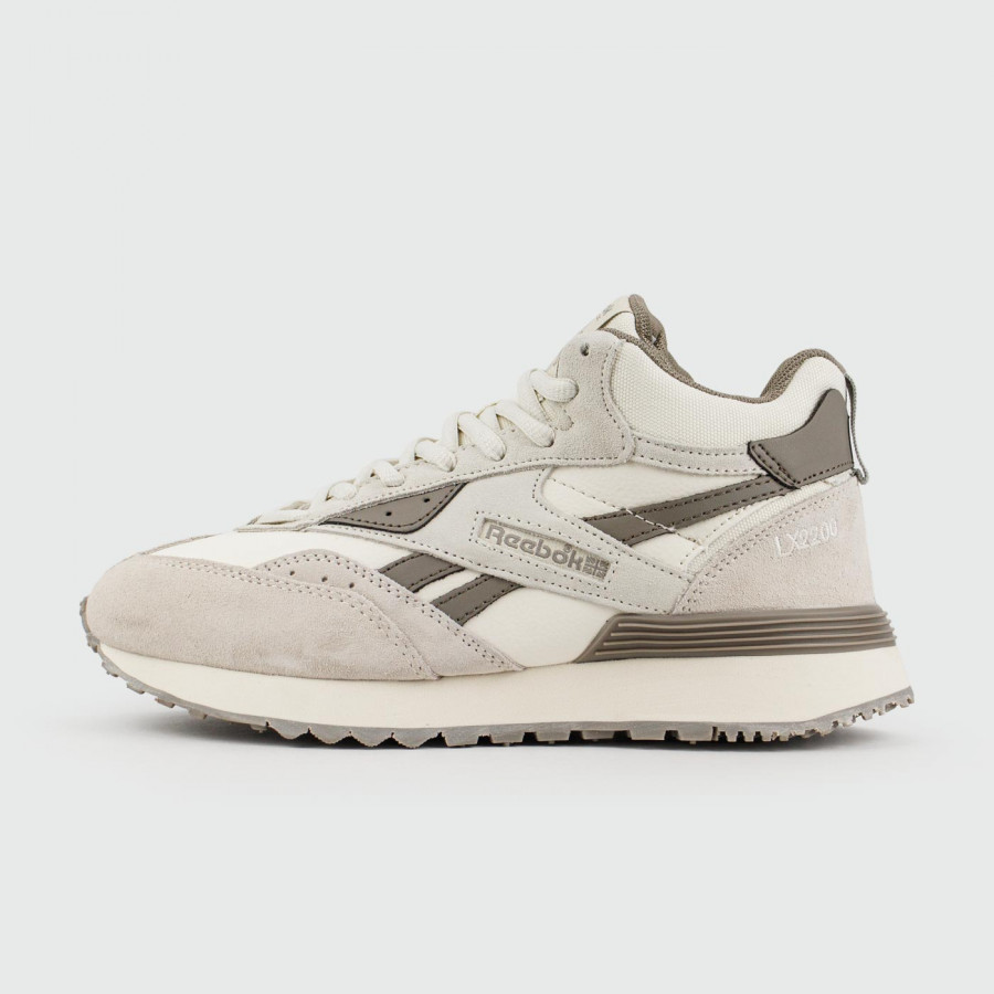 кроссовки Reebok LX 2200 Mid Grey / White Wmns with Fur