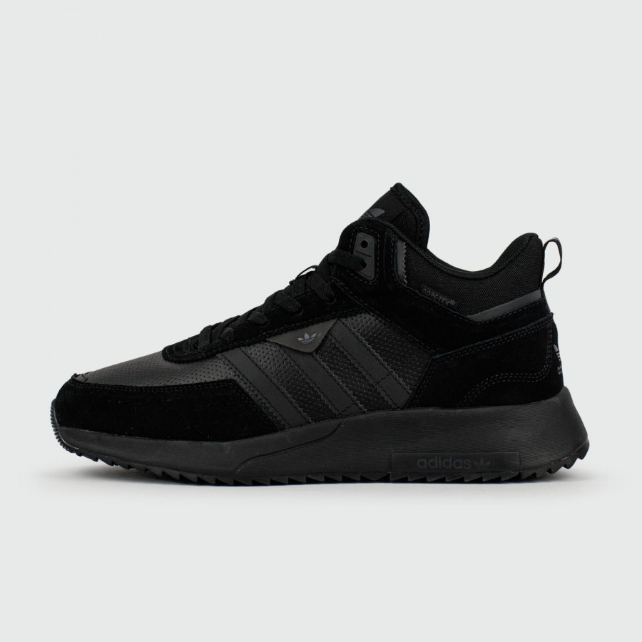 кроссовки Adidas Retropy F2 Mid Black with Fur dm