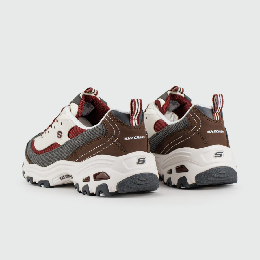 кроссовки Skechers DLites White / Brown Wmns