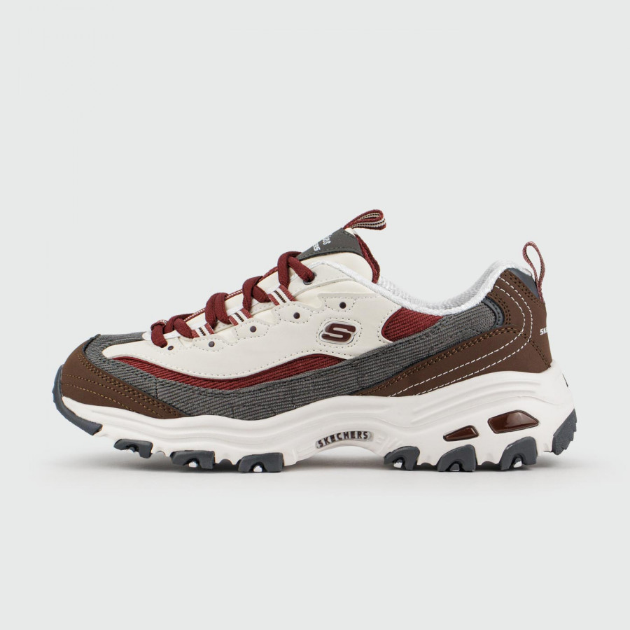 кроссовки Skechers D'Lites White / Brown Wmns