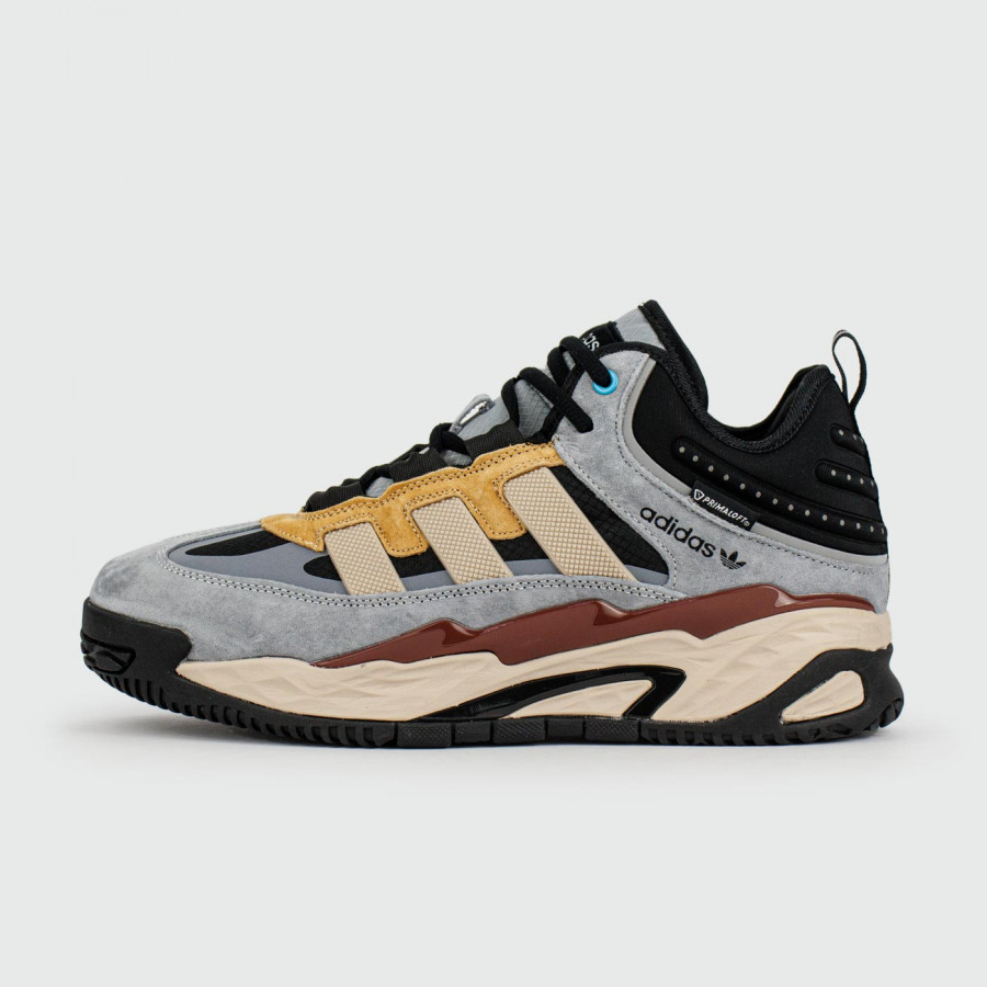 кроссовки Adidas Niteball Grey Beige with Fur