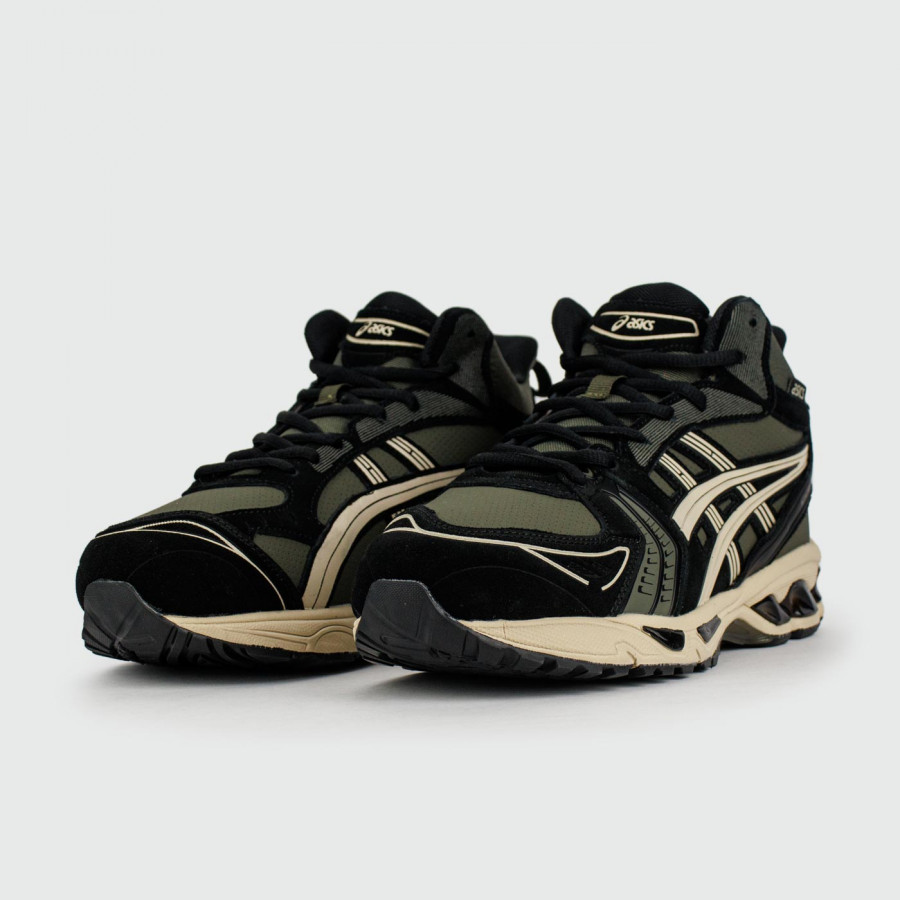 кроссовки Asics Gel-Kayano 14 Mid Green Black with Fur
