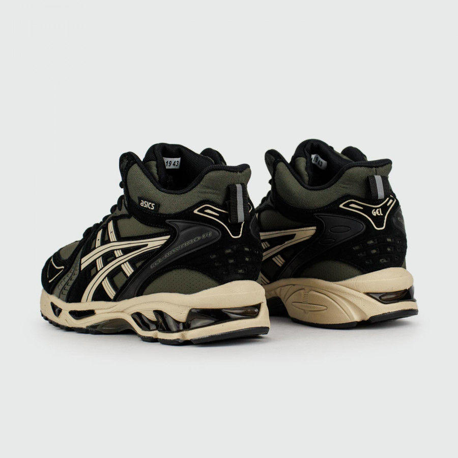 кроссовки Asics Gel-Kayano 14 Mid Green Black with Fur