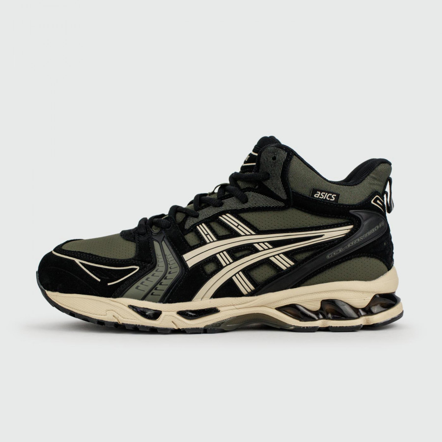 кроссовки Asics Gel-Kayano 14 Mid Green Black with Fur