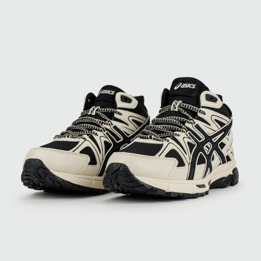 кроссовки Asics Gel-Kahana 8 Mid White Black with Fur
