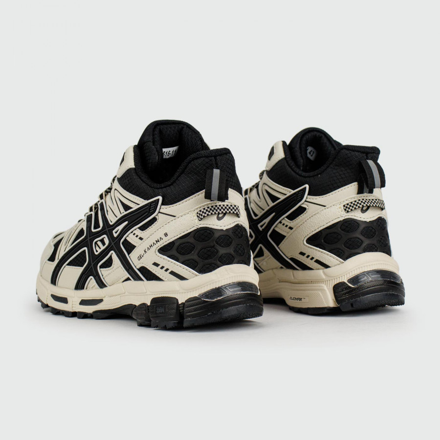 кроссовки Asics Gel-Kahana 8 Mid White Black with Fur