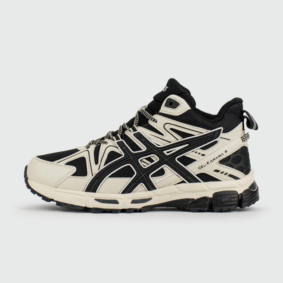 кроссовки Asics Gel-Kahana 8 Mid White Black with Fur