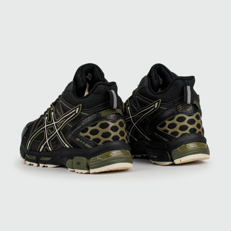 кроссовки Asics Gel-Kahana 8 Mid Black Green with Fur