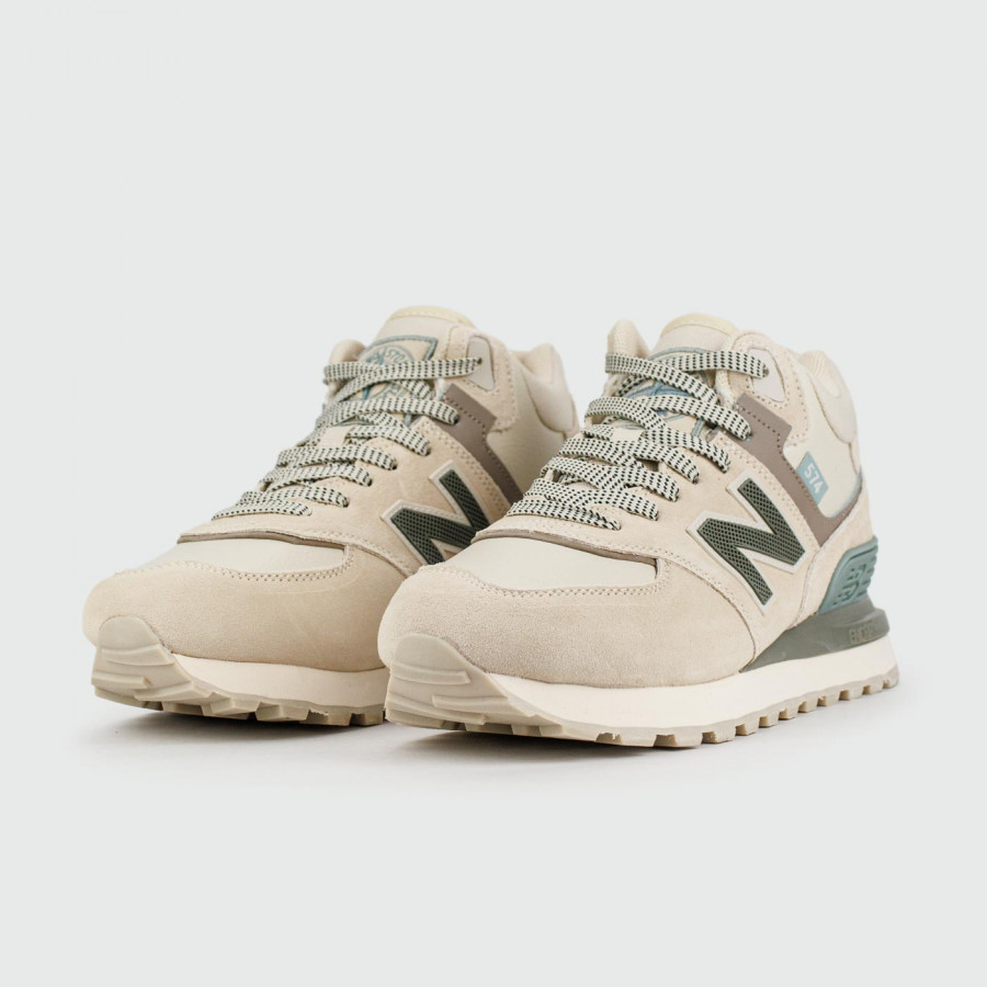 кроссовки New Balance 574 Mid Beige with Fur Wmns