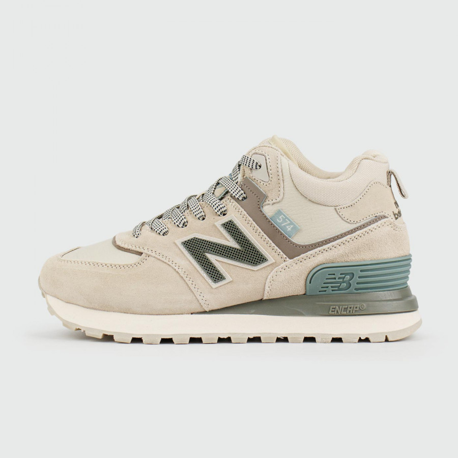 кроссовки New Balance 574 Mid Beige with Fur Wmns
