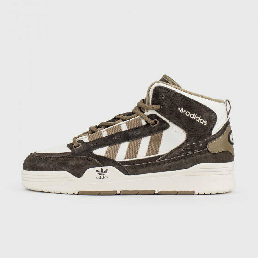 кроссовки Adidas ADI2000 Mid Brown White with Fur