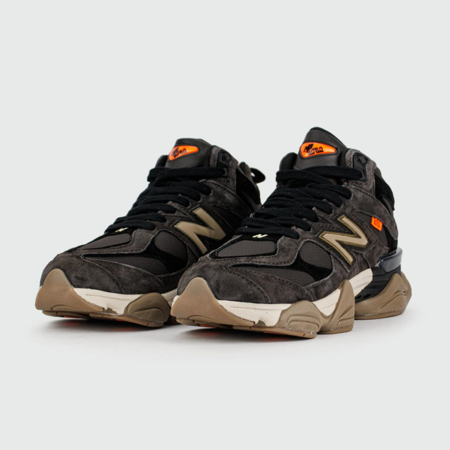 кроссовки New Balance 9060 Mid Brown with Fur