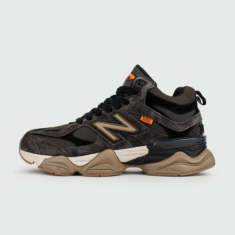 кроссовки New Balance 9060 Mid Brown with Fur