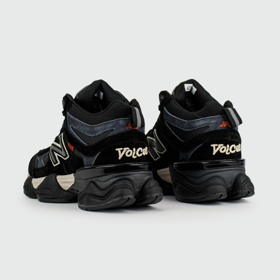 кроссовки New Balance 9060 Mid Black / Black with Fur