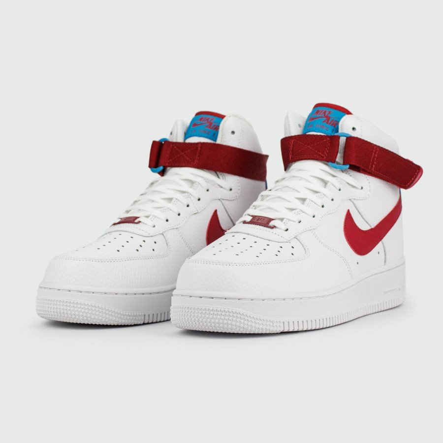 кроссовки Nike Air Force 1 Mid White Red