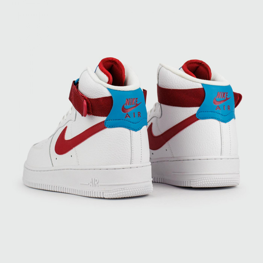 кроссовки Nike Air Force 1 Mid White Red