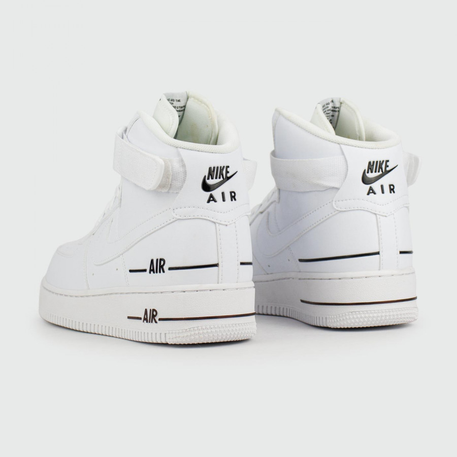 кроссовки Nike Air Force 1 Mid White Double Logo