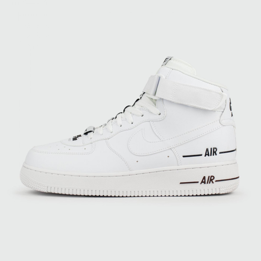 кроссовки Nike Air Force 1 Mid White Double Logo