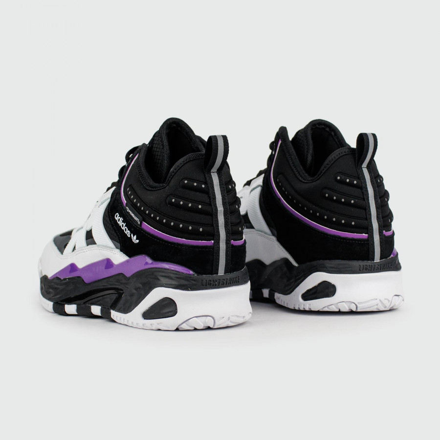кроссовки Adidas Niteball White Purple with Fur