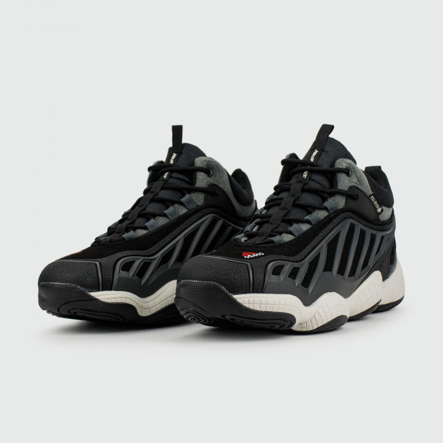 кроссовки Packer x Adidas FYW Intimidation Black / White with Fur