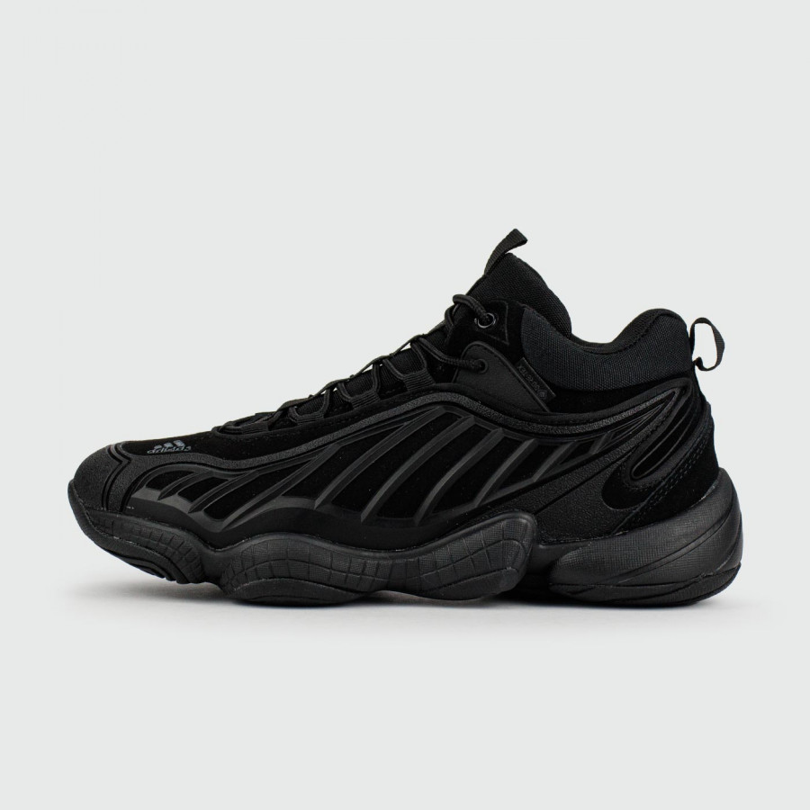 кроссовки Packer x Adidas FYW Intimidation Black with Fur