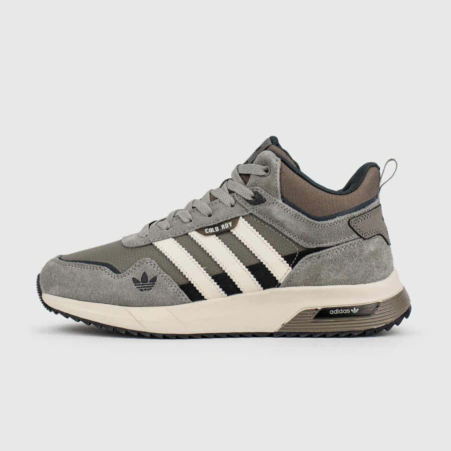 кроссовки Adidas Retropy F2 Mid Grey / White with Fur