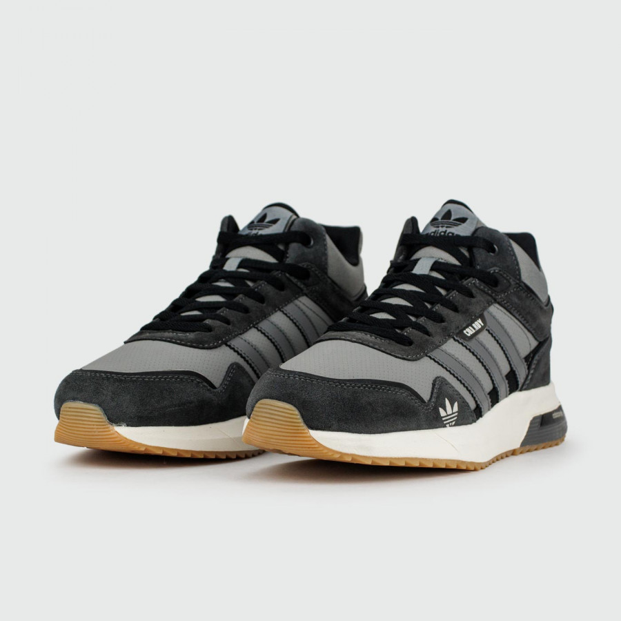 кроссовки Adidas Retropy F2 Mid Grey / White with Fur dm