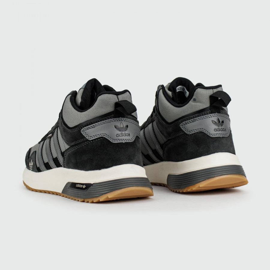 кроссовки Adidas Retropy F2 Mid Grey / White with Fur dm