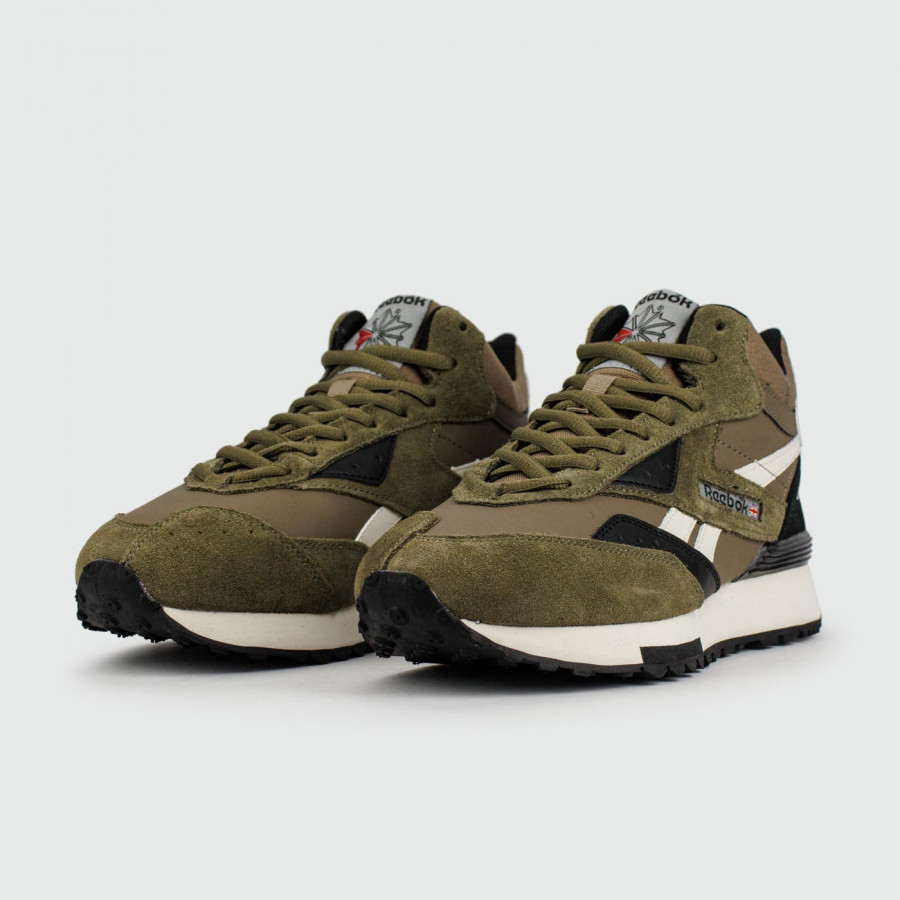 кроссовки Reebok LX 2200 Mid Olive White with Fur