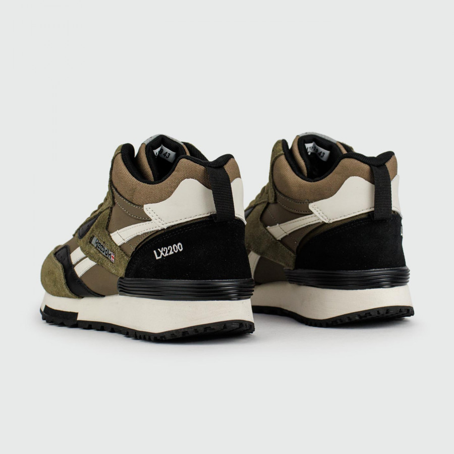 кроссовки Reebok LX 2200 Mid Olive White with Fur