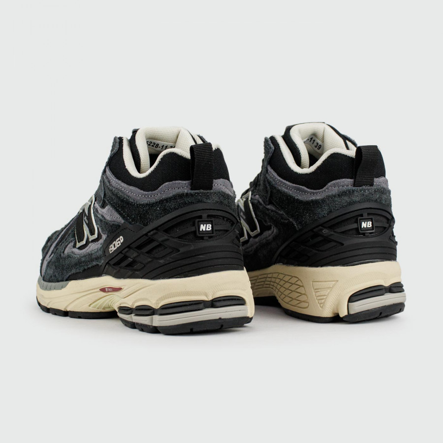 кроссовки New Balance 1906D Mid Black Beige Wmns Suede with Fur
