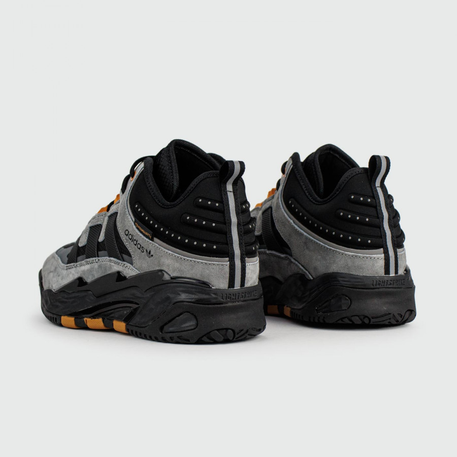 кроссовки Adidas Niteball Grey / Black with Fur