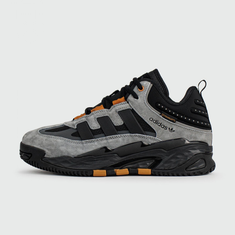 кроссовки Adidas Niteball Grey / Black with Fur