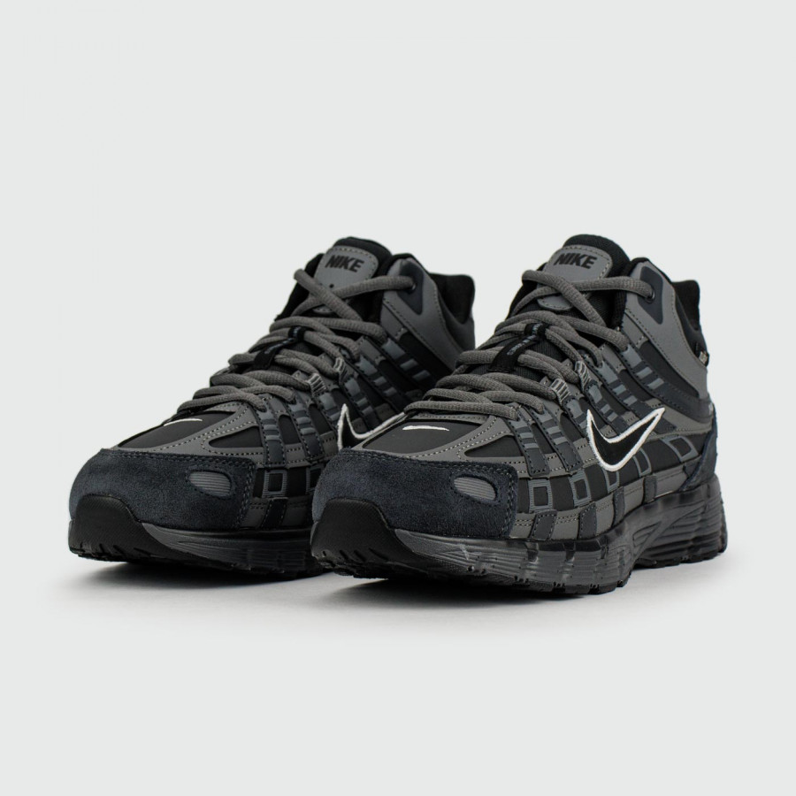 кроссовки Nike P-6000 Black Grey with Fur