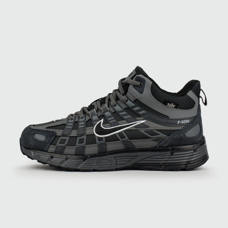 кроссовки Nike P-6000 Black Grey with Fur