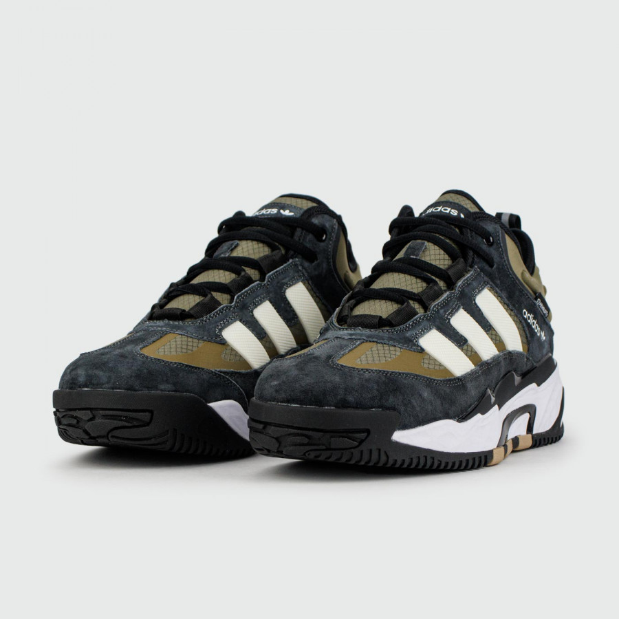 кроссовки Adidas Niteball Olive / Black with Fur