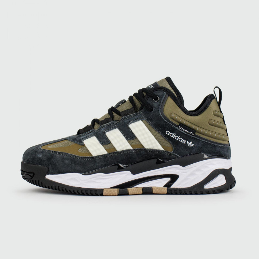 кроссовки Adidas Niteball Olive / Black with Fur