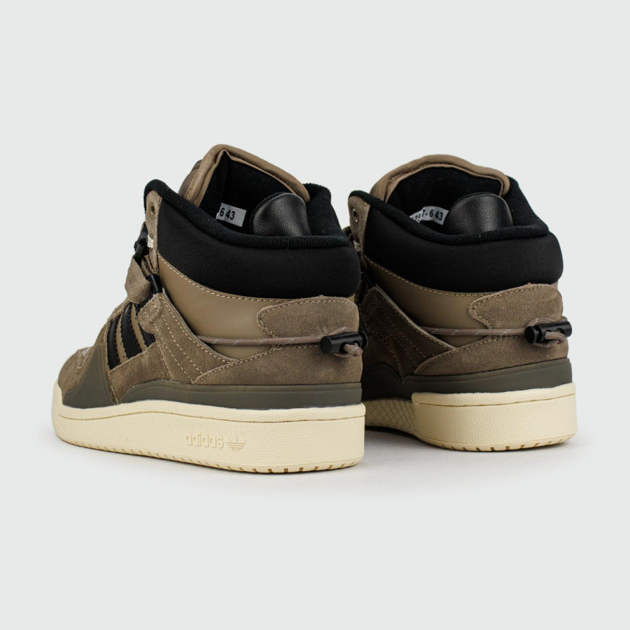кроссовки Adidas Forum Mid x Bad Bunny Brown with Fur