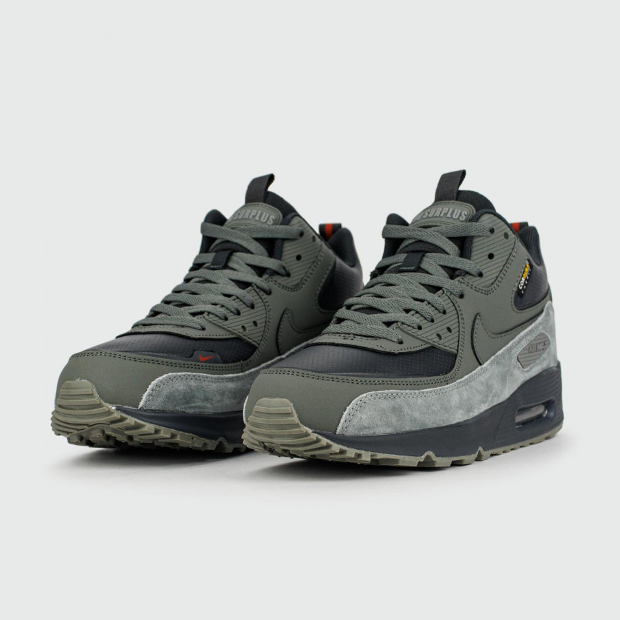 кроссовки Nike Air Max 90 Mid Olive Grey with Fur