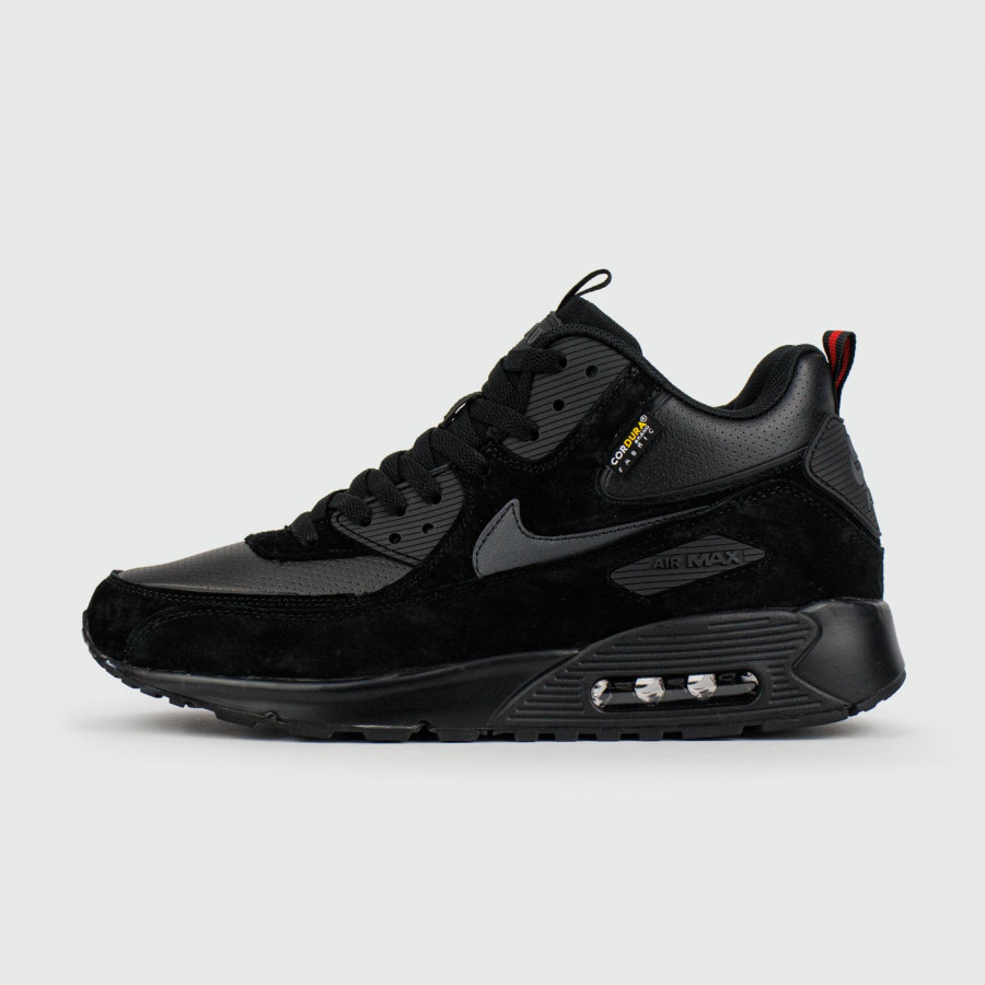 кроссовки Nike Air Max 90 Mid Black with Fur